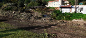 A l�entr�e de Nivolas, des travaux en rivi�re, mais pas de b�tonnage !