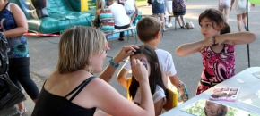 Ambiance familiale � la kermesse de l'�cole de Boussieu
