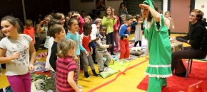 Marie Dragic a enchant� un public en pyjama